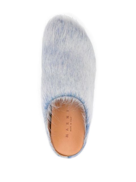 Marni Fussbett sabot mules - Blue