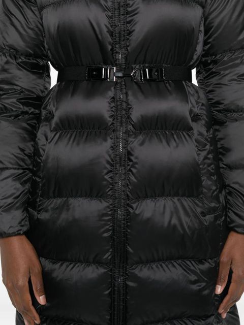 Max Mara hooded belted coat - Black