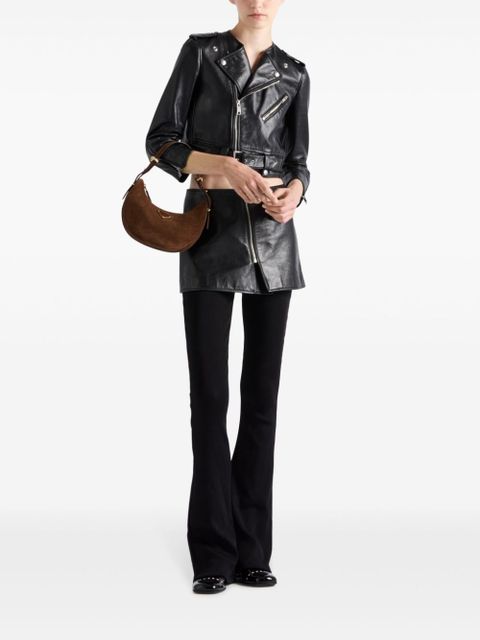 Prada leather mini skirt - Black - zdjęcie produktu nr 2