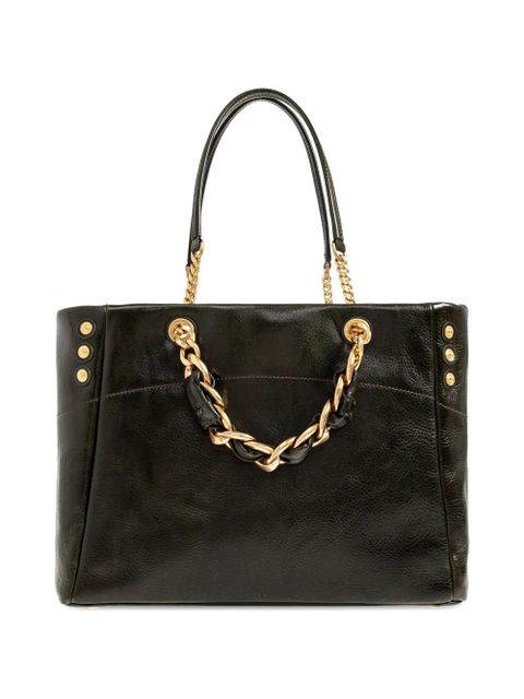 Balmain chain detail tote bag - Green