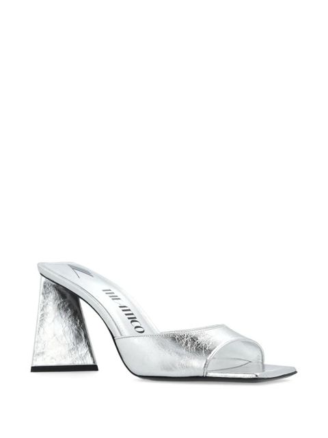 The Attico mini Devon 85mm leather sandals - Silver - zdjęcie produktu nr 2