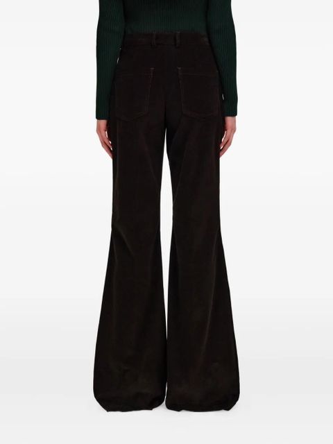 Ferragamo flared trousers - Brown