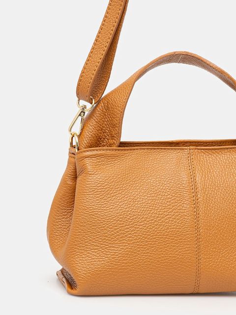 Answear.LAB torebka skórzana kolor brązowy