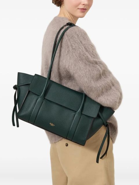 Mulberry small Soft Bayswater grain-leather tie-detail shoulder bag - Green - zdjęcie produktu nr 2