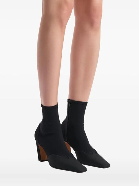 KHAITE 85mm Nevada pointed-toe heeled boots - Black