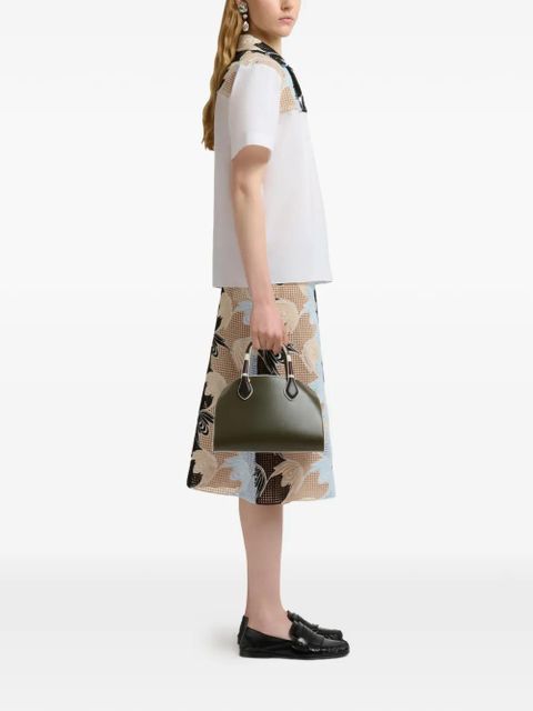 Marni contrast-trim leather mini bag - Green - zdjęcie produktu nr 2