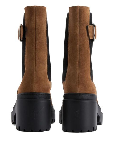 Giuseppe Zanotti Mairi buckle boots - Brown - zdjęcie produktu nr 2