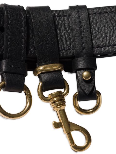 Miu Miu leather belt - Black - zdjęcie produktu nr 2