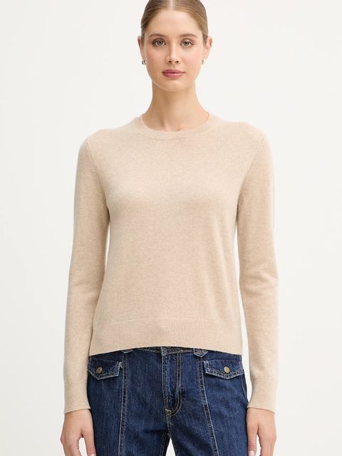 United Colors of Benetton sweter kaszmirowy kolor beżowy lekki 1033D107P - zdjęcie produktu nr 1