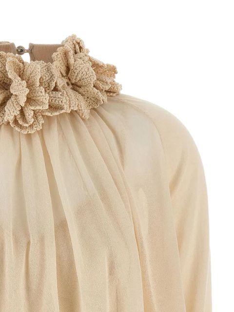 ZIMMERMANN Hypnotic crochet-trim blouse - Neutrals