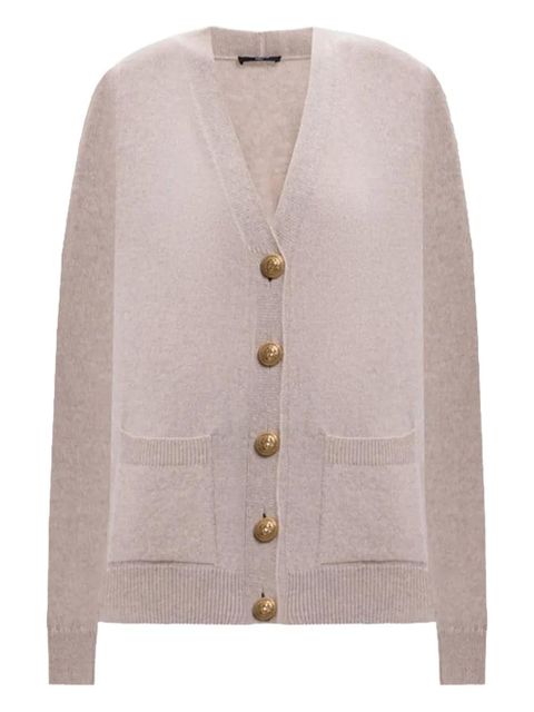 Balmain button-detailed patch-pocket cardigan - Neutrals - zdjęcie produktu nr 1