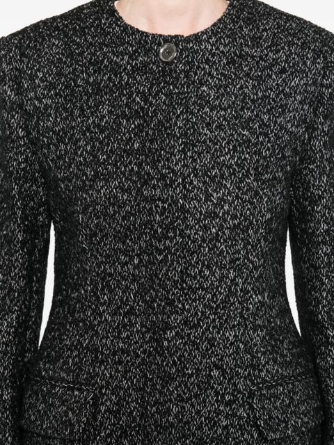 TOTEME cinched speckled jacket - Black
