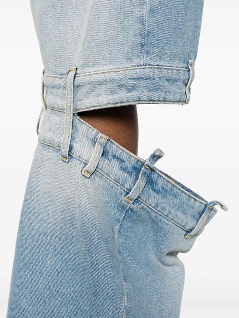 The Attico Ashton mid-rise wide-leg jeans - Blue