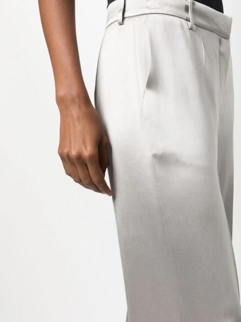 Magda Butrym silk wide-leg trousers - Grey