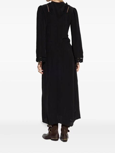 ISABEL MARANT lace-trimmed button-front dress - Black