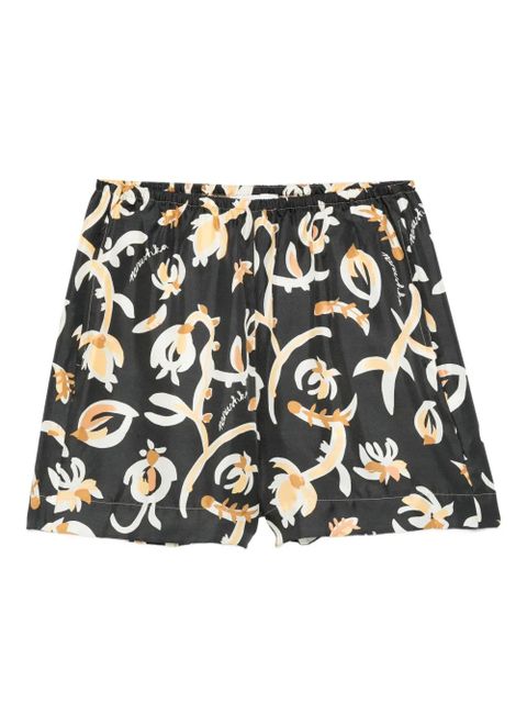Nanushka floral-print shorts - Black - zdjęcie produktu nr 1
