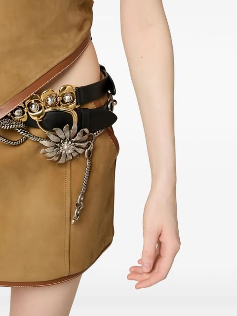 Miu Miu suede skirt - Brown