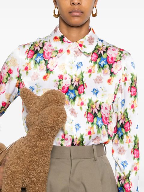 LOEWE floral-print shirt - White
