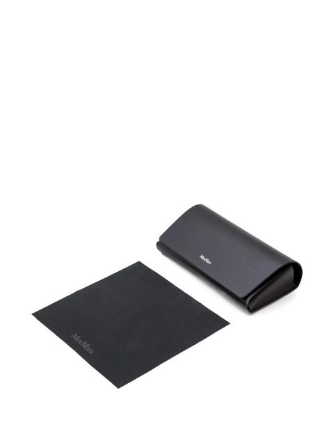 Max Mara Eyewear geometric butterfly glasses - Brown