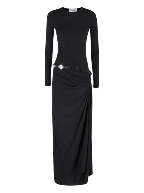 Coperni long-sleeve draped maxi dress - Black - zdjęcie produktu nr 1