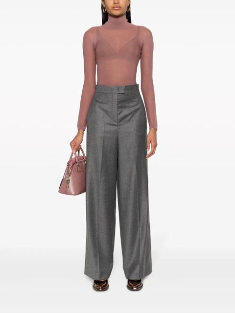 FENDI palazzo wool trousers - Grey - zdjęcie produktu nr 2