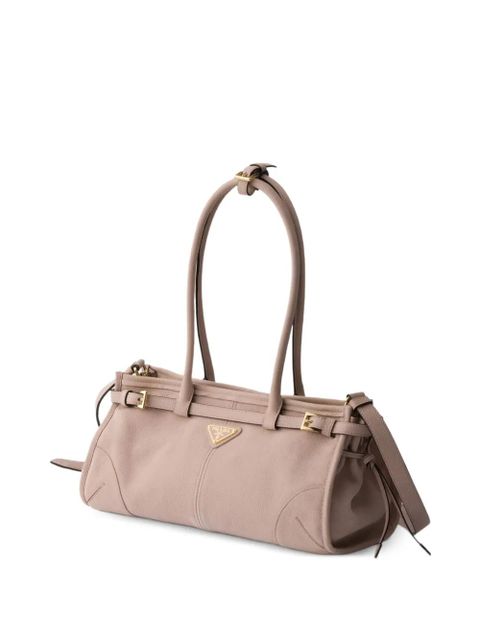 Prada Bonnie medium nubuck leather handbag - Neutrals - zdjęcie produktu nr 2