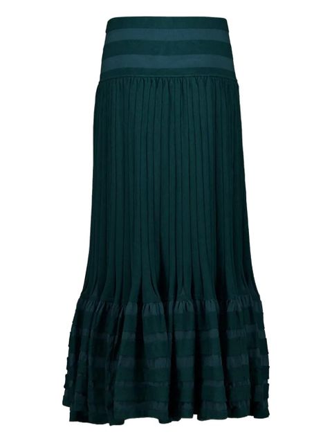 ZIMMERMANN Teal Rebellion midi skirt - Green - zdjęcie produktu nr 2