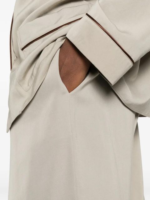 The Row elasticated trousers - Neutrals