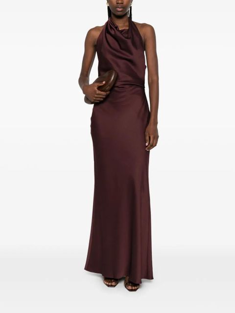 Simkhai halterneck maxi dress - Brown - zdjęcie produktu nr 2