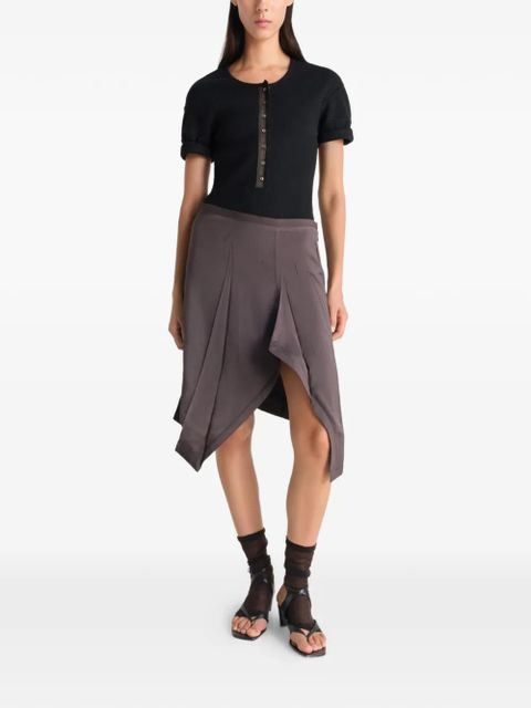 LEMAIRE pleated skirt - Brown - zdjęcie produktu nr 2