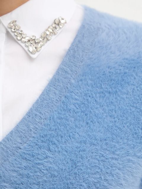 Morgan kamizelka damski kolor niebieski MCATHY