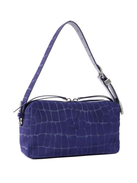 PINKO embossed logo shoulder bag - Blue - zdjęcie produktu nr 2