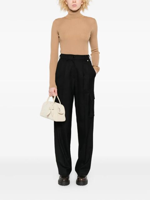 Moncler ribbed-knit turtleneck top - Neutrals - zdjęcie produktu nr 2