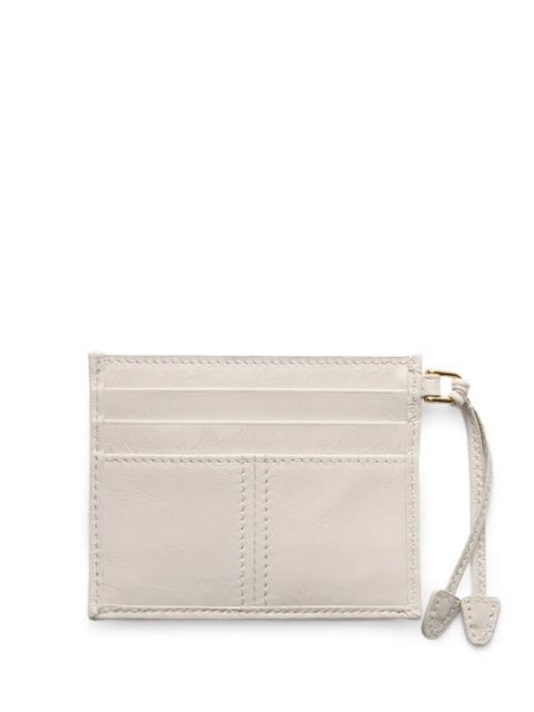 Prada leather card holder - Neutrals - zdjęcie produktu nr 2