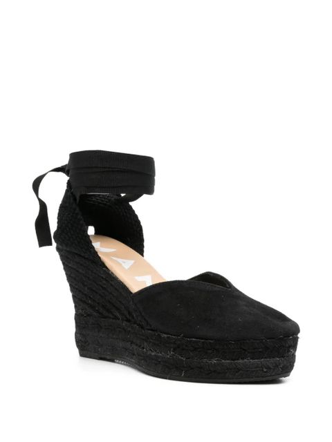 Manebi suede wedge espadrilles - Black - zdjęcie produktu nr 2