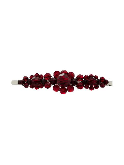 Simone Rocha x Browns 50 large floral bead embellished hair clip - Red - zdjęcie produktu nr 1