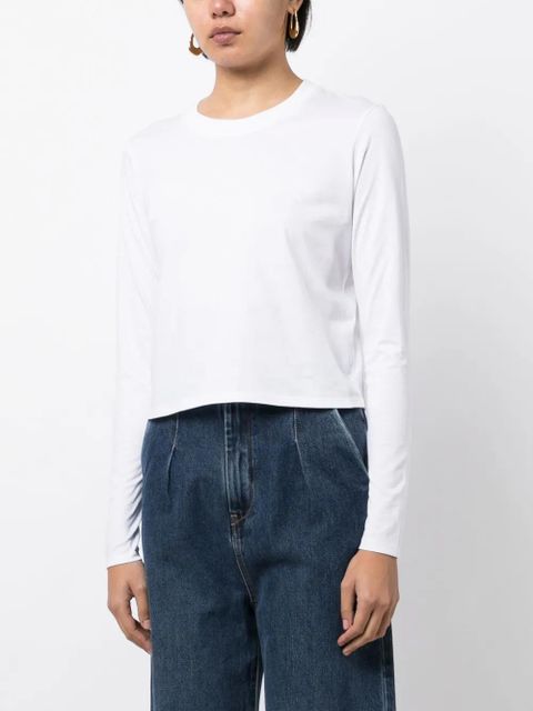 LouLou de Saison Masal long-sleeve cotton T-shirt - White - zdjęcie produktu nr 2