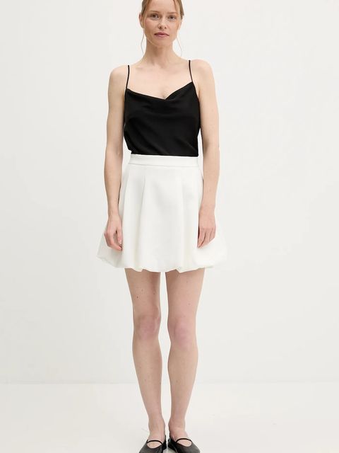Answear.LAB spódnica kolor biały mini prosta