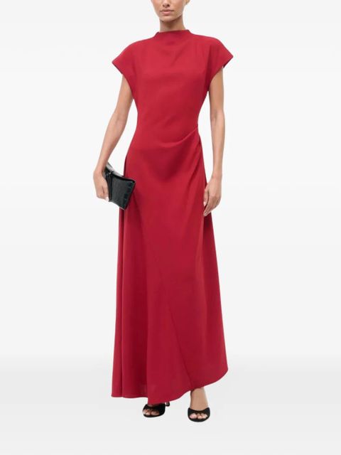 STAUD Zaya draped maxi dress - Red