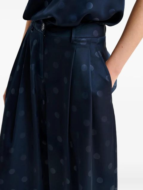 Essentiel Antwerp polka-dot pleated trousers - Blue