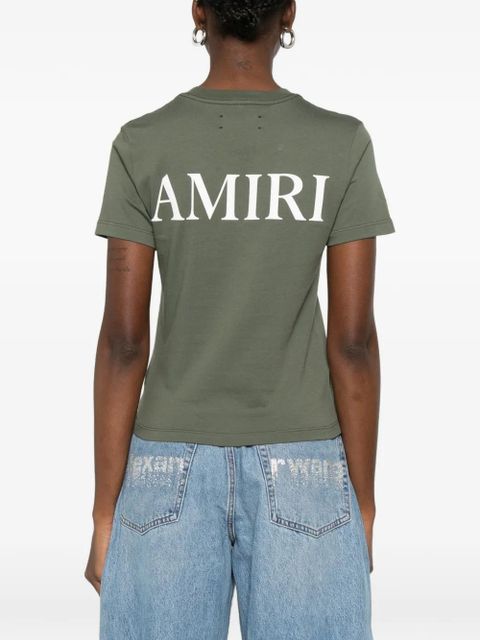 AMIRI logo-detail crew-neck T-shirt - Green