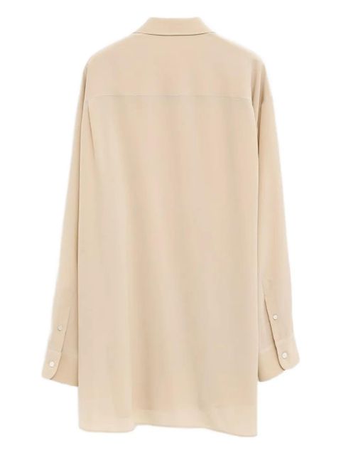 The Row button round hem top - Neutrals