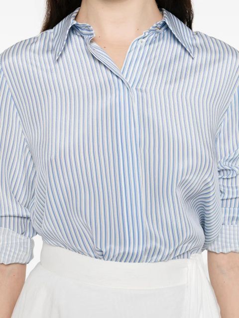 Max Mara Flirt striped button shirt - White
