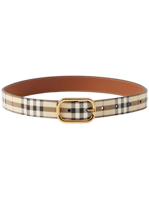 Burberry Vintage Check leather belt - Neutrals - zdjęcie produktu nr 1