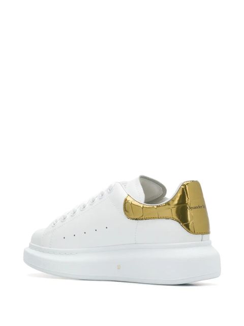 Alexander McQueen metallic Oversized low-top sneakers - White - zdjęcie produktu nr 2