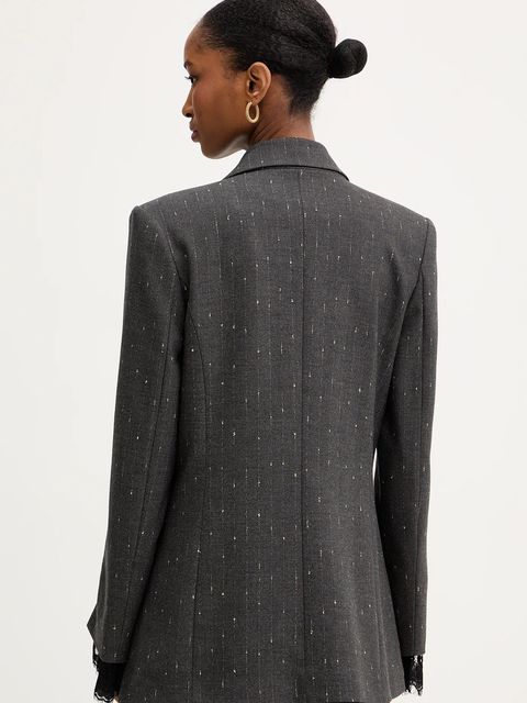 Haveone marynarka kolor szary dwurzędowa JGE-P031