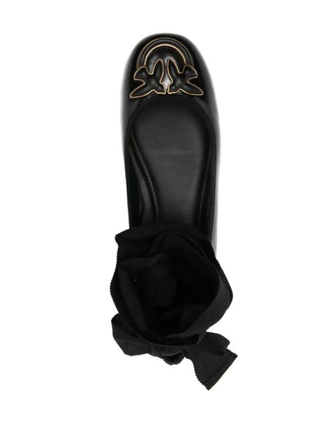 PINKO Love Birds ballerina shoes - Black