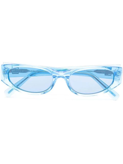 BY FAR Rodeo transparent-frame design sunglasses - Blue - zdjęcie produktu nr 1