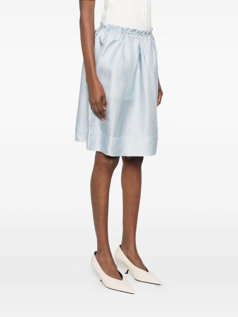 TOTEME striped mini skirt - Blue