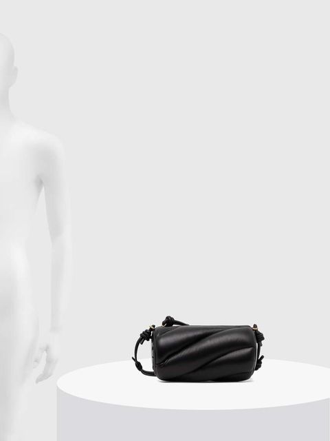 Fiorucci torebka skórzana Black Leather Mella Bag